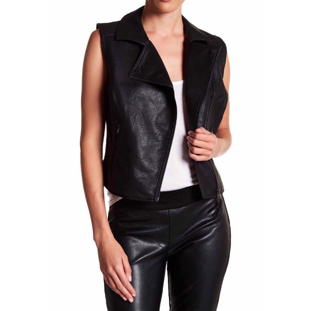 Vegan Faux leather vest